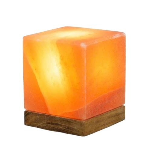 Cube USB Himalayan Salt Lamp with Color-Changing LED