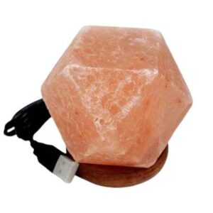 Diamond USB Himalayan Salt Lamp with Color-Changing LED