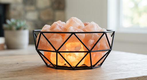 Metal Basket Salt Lamps