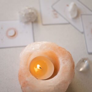 Himalayan Salt Heart Shape Candle Holder